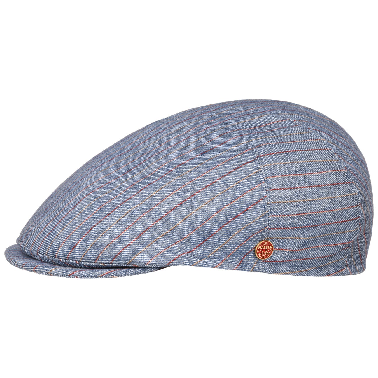 Sidney Paros Stripes Flat Cap by Mayser - JJ Hat Center ®