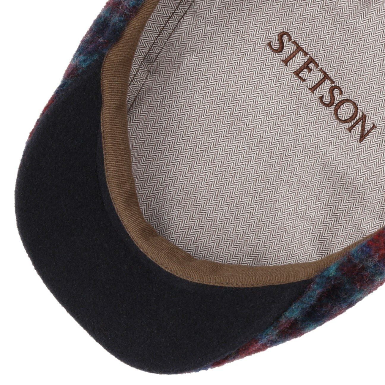 Karlsen Ivy Wool Check Flat Cap by Stetson - JJ Hat Center ®