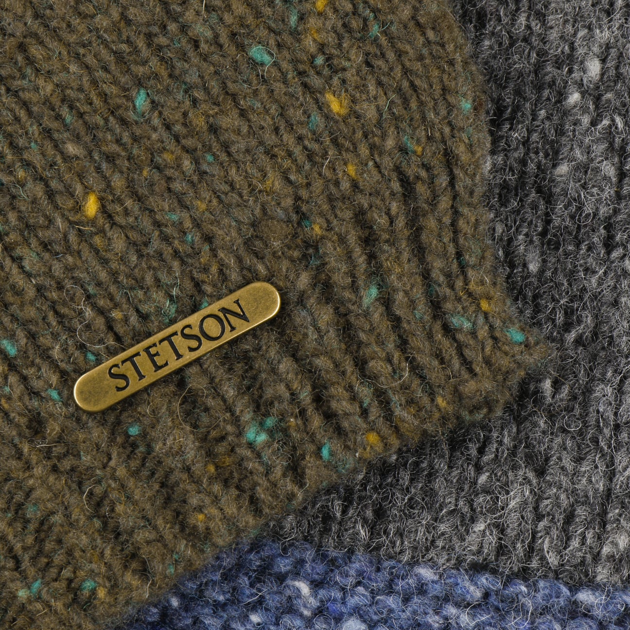 Donegal Wool Colour Block Knit Scarf - JJ Hat Center ®