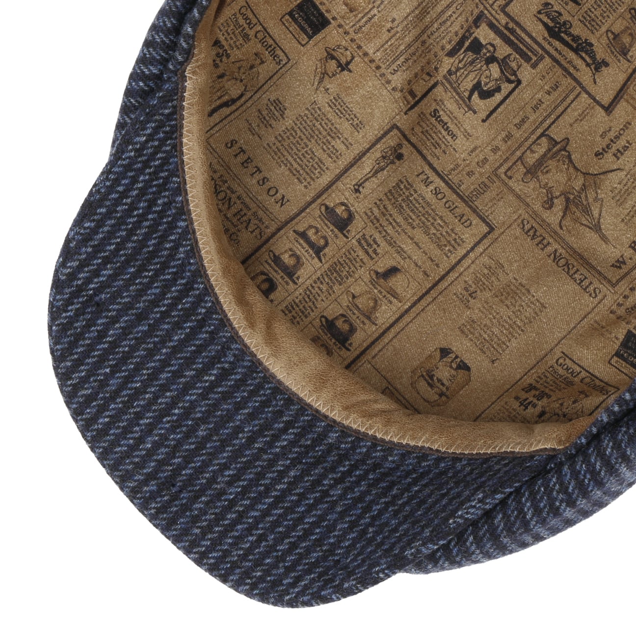 Hatteras Woolen Stripe Flat Cap - JJ Hat Center ®