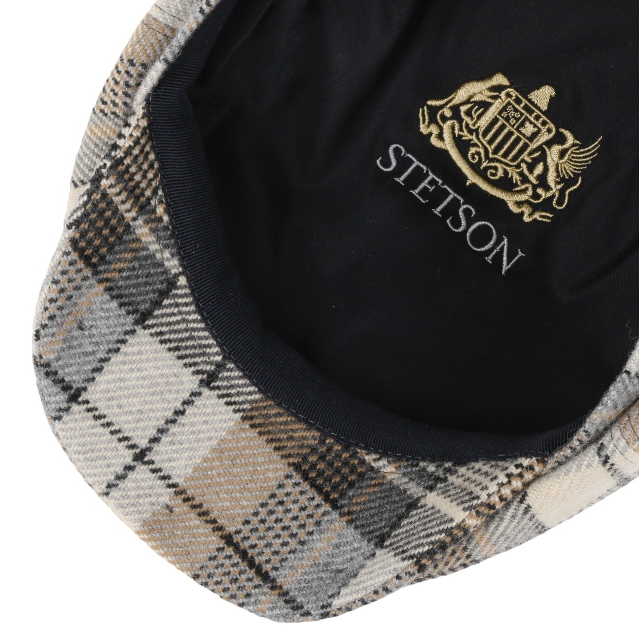 Hatteras Alpaca Wool Check News Boy Cap by Stetson - JJ Hat Center ®