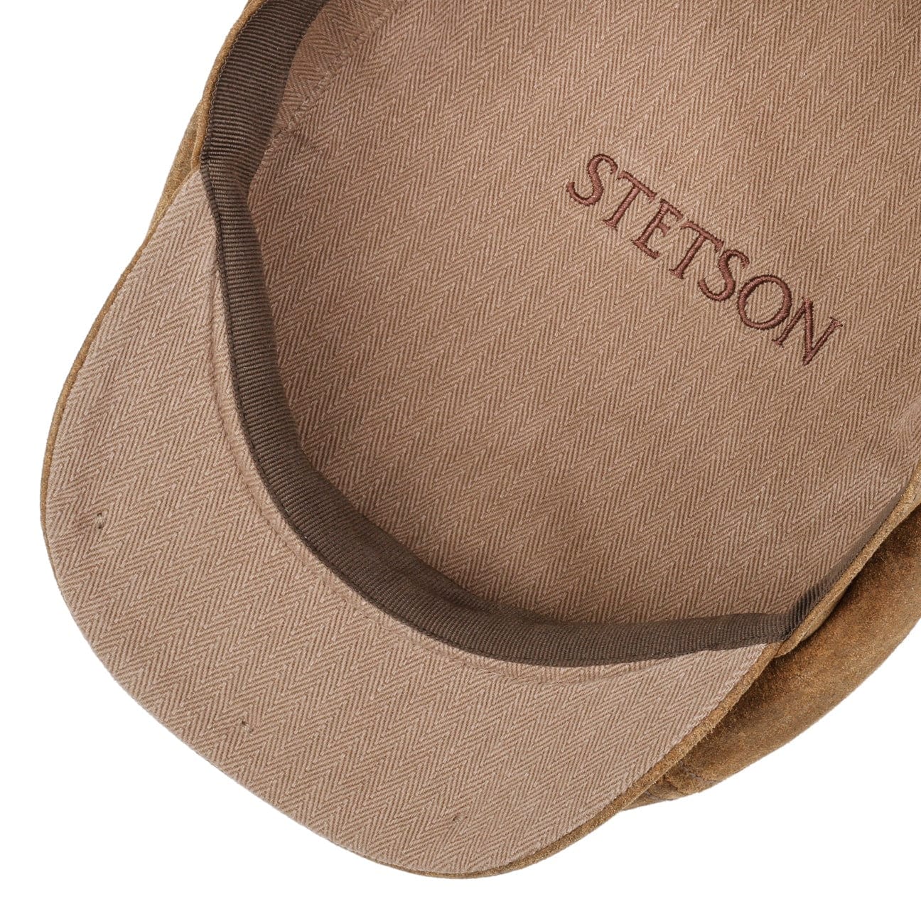 6 Panel Vintage Pigskin Flat Cap by Stetson - JJ Hat Center ®