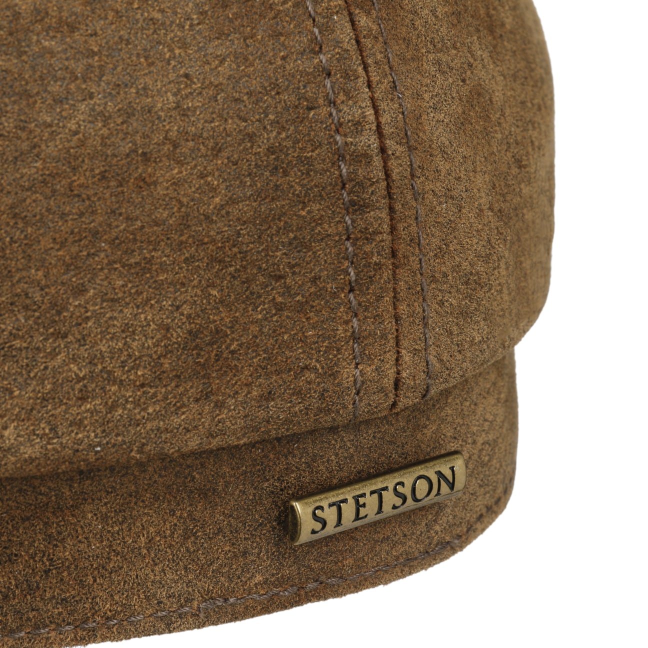 6 Panel Vintage Pigskin Flat Cap by Stetson - JJ Hat Center ®