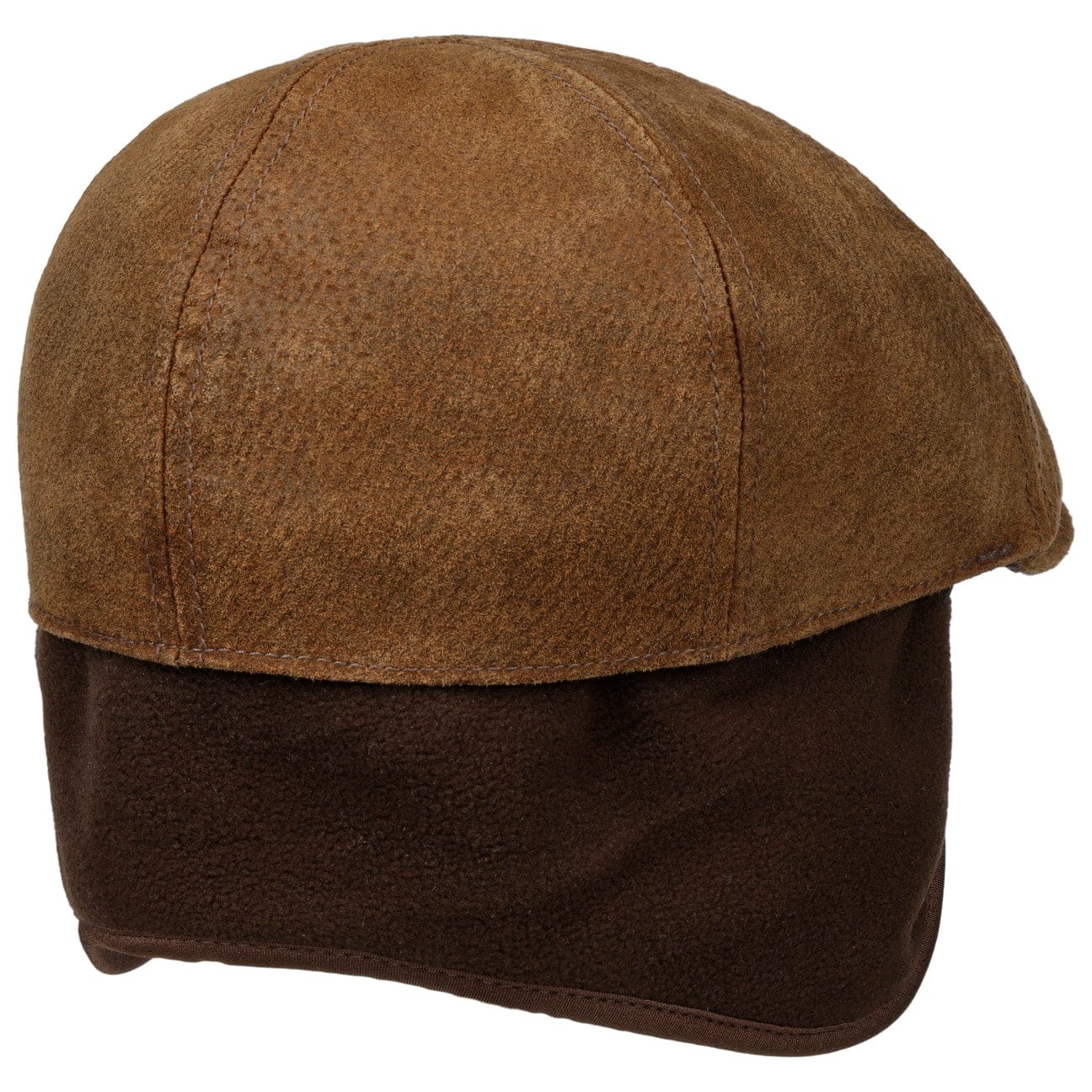 Pigskin Flat Cap with Ear Flaps by Stetson - JJ Hat Center ®