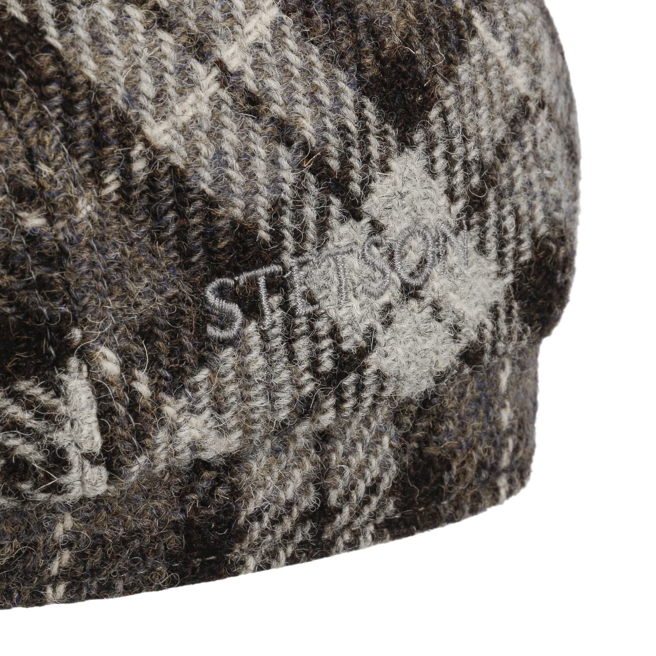 Undyed Harris Tweed Driver Flat Cap - JJ Hat Center ®