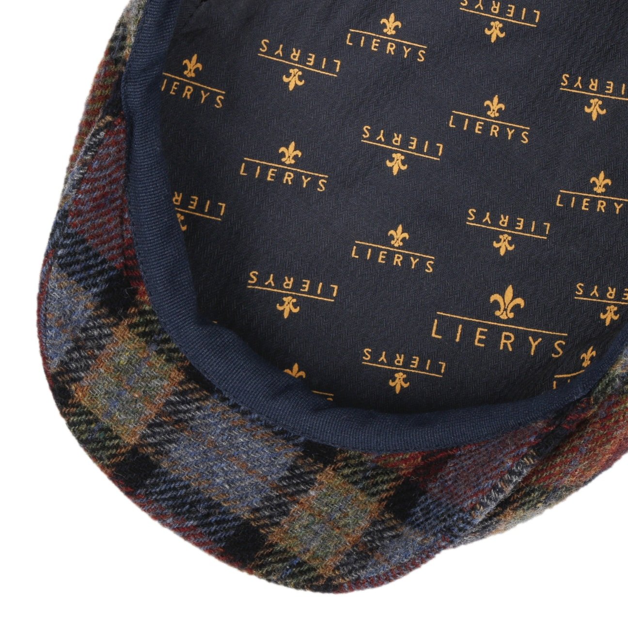 Kent Madero Wool Check Flat Cap by Lierys - JJ Hat Center ®