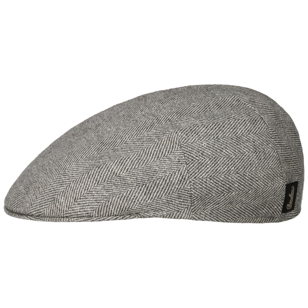 Herringbone Premium Flat Cap by Borsalino - JJ Hat Center ®