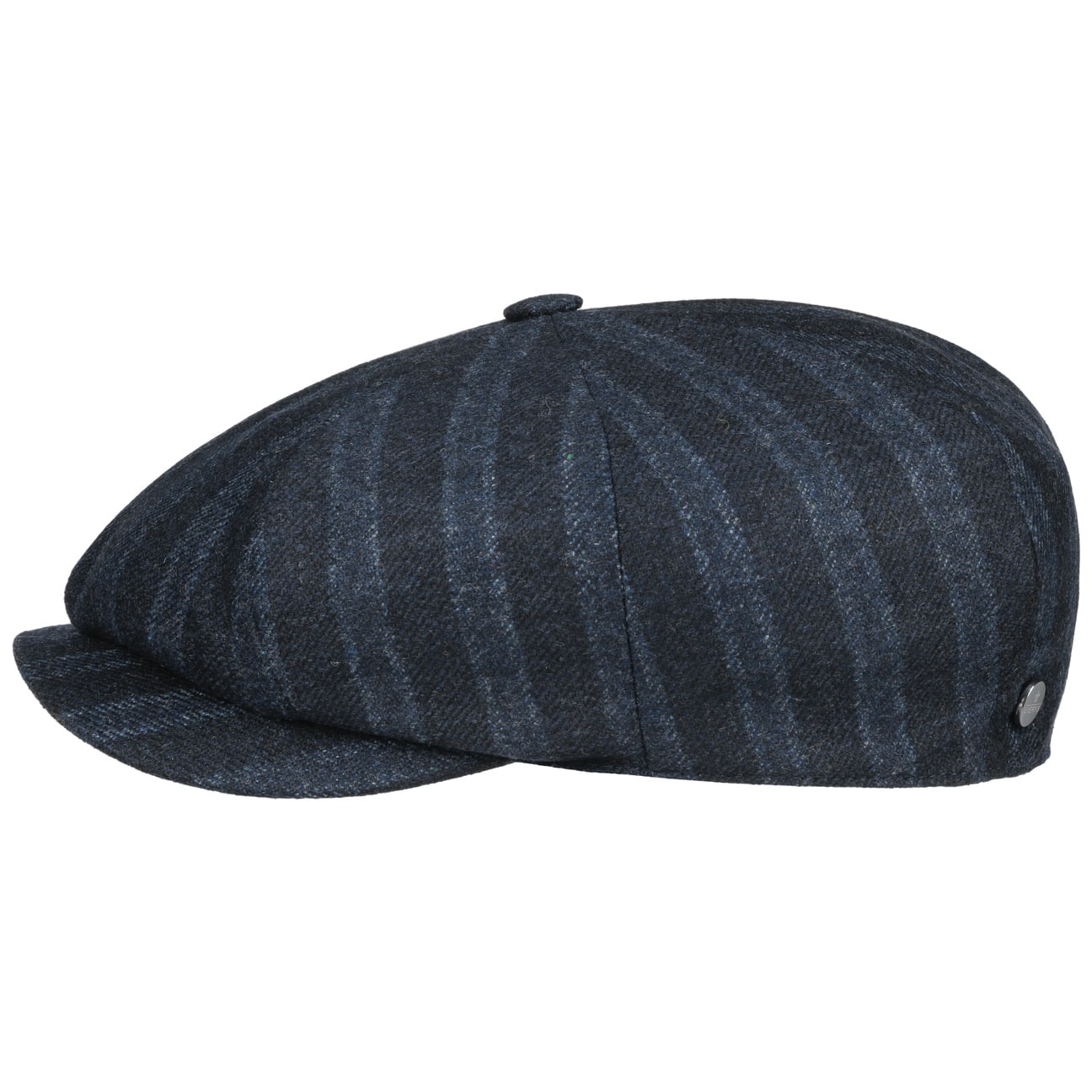 Tonsberg Wool Stripes Flat Cap - JJ Hat Center ®