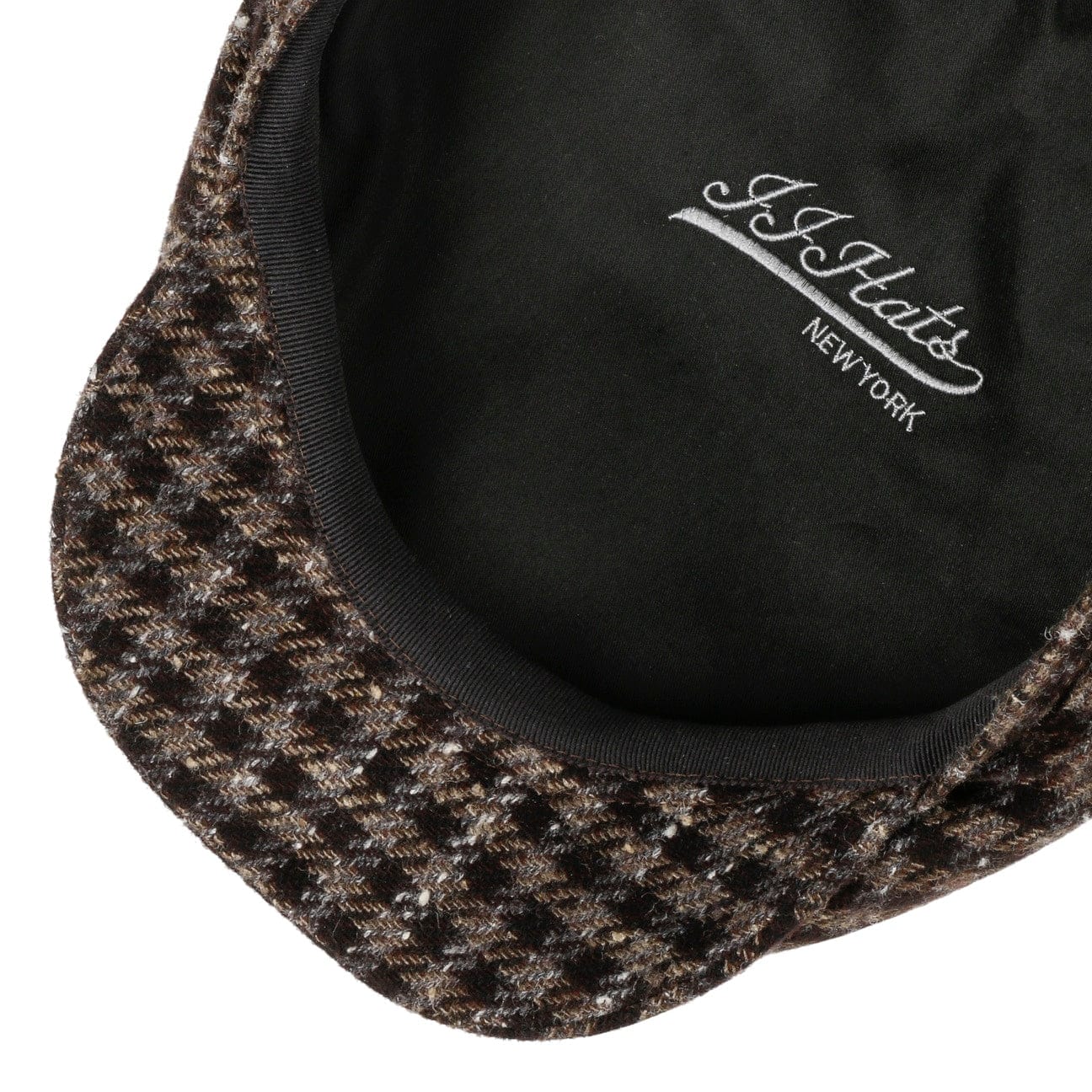 Driver Cap Vichy Cashmere/Silk by JJ Hats - JJ Hat Center ®