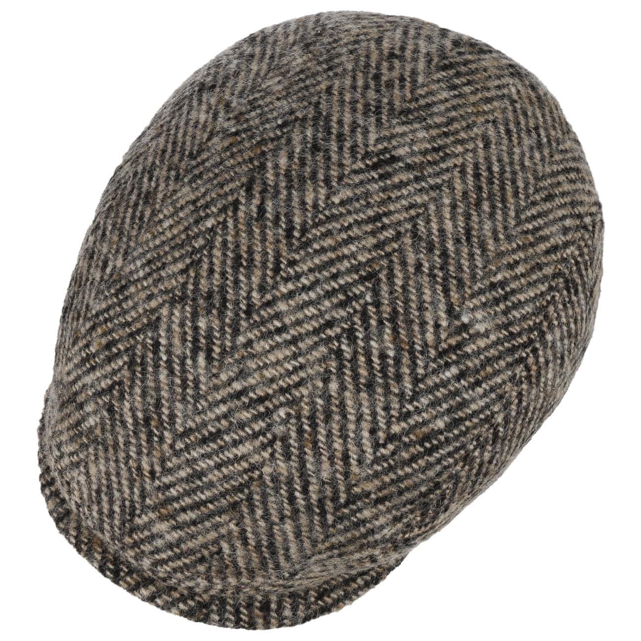 Driver Cap Herringbone Virgin Wool - JJ Hat Center ®