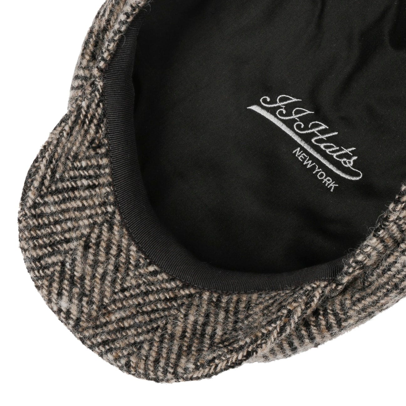 Driver Cap Herringbone Virgin Wool by JJ Hats - JJ Hat Center ®