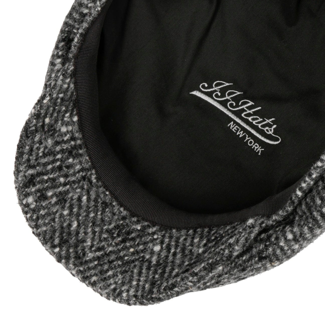 Driver Cap Herringbone Virgin Wool by JJ Hats - JJ Hat Center ®
