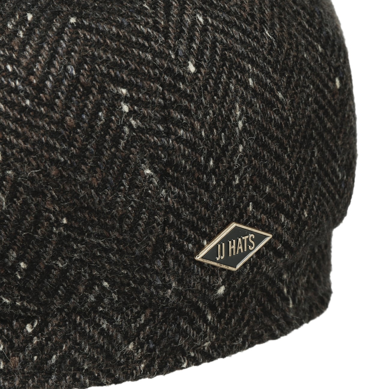 Eight Panel Cap Herringbone Kashmir/Seide by JJ Hats - JJ Hat Center ®