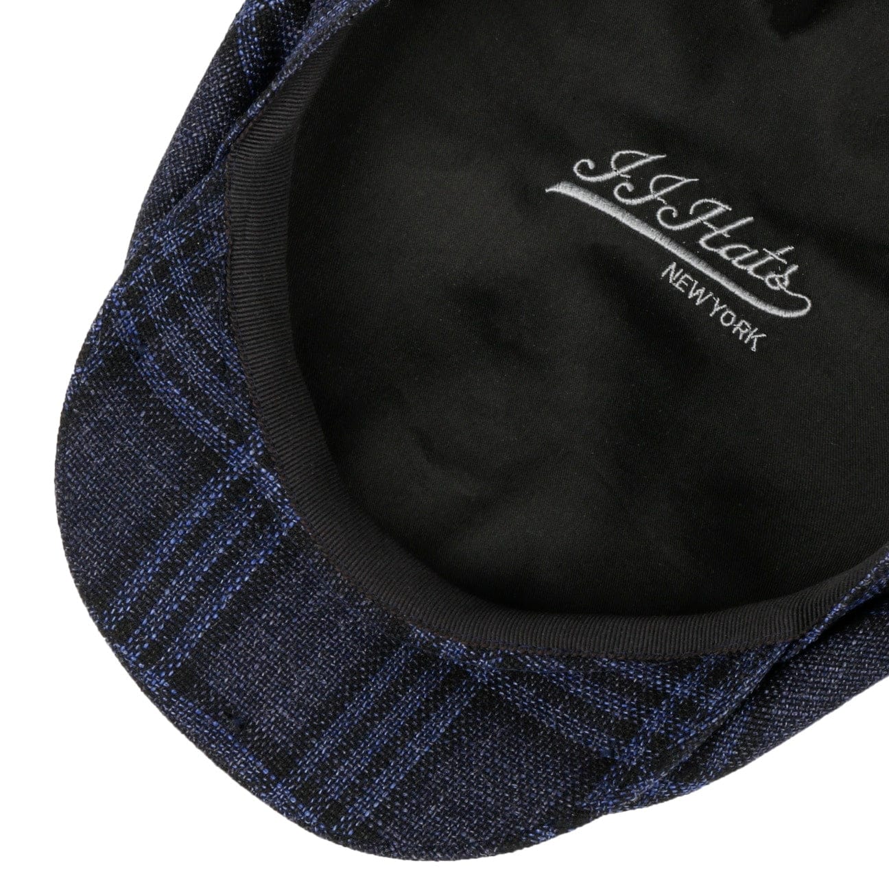 Driver Cap Check Virgin Wool/Silk by JJ Hats - JJ Hat Center ®