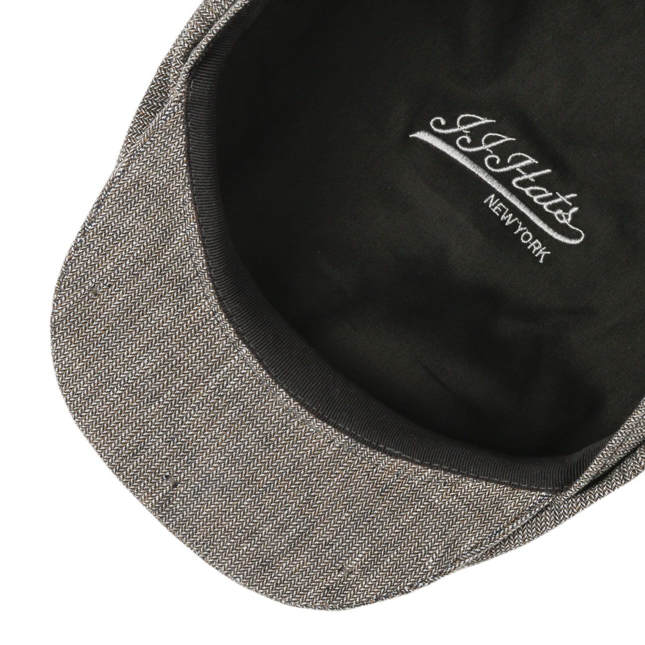 Eight Panel Cap Linen Herringbone by JJ Hats - JJ Hat Center ®