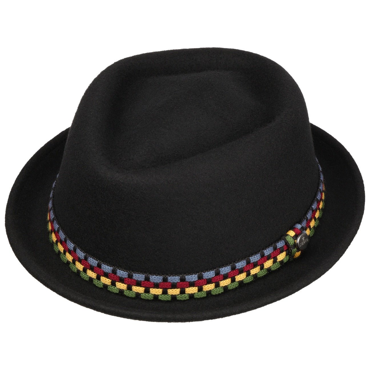 Knit Colour Band Pork Pie Wool Hat - JJ Hat Center ®