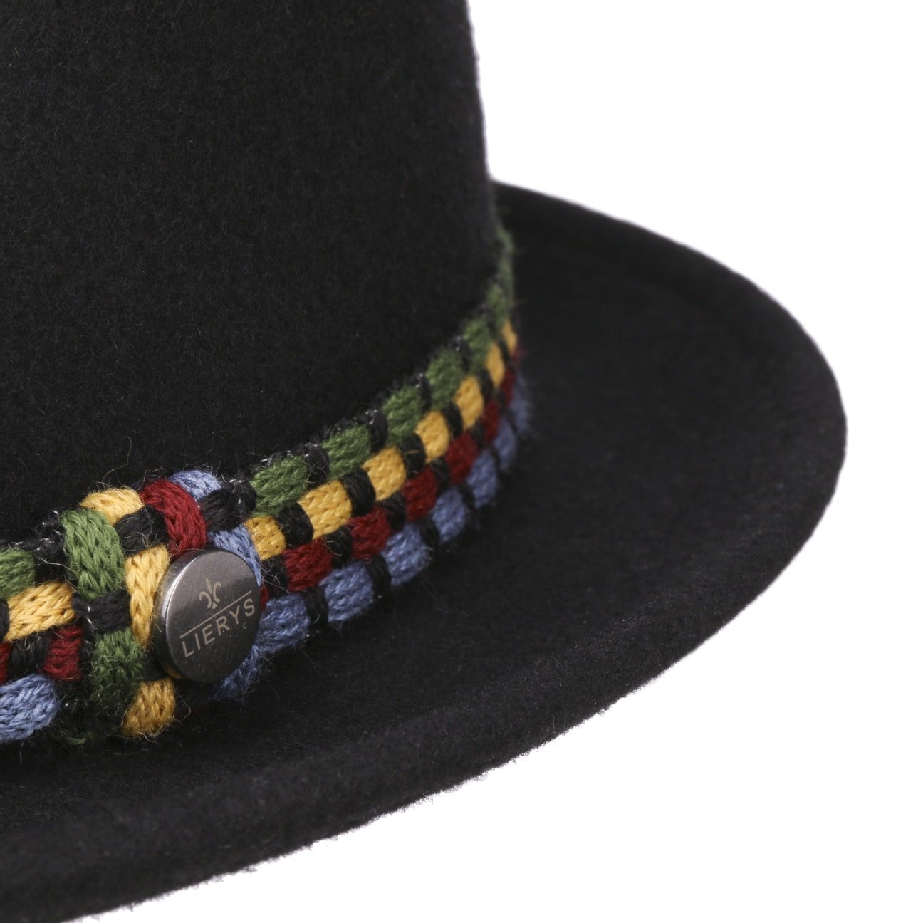 Knit Colour Band Pork Pie Wool Hat by Lierys - JJ Hat Center ®
