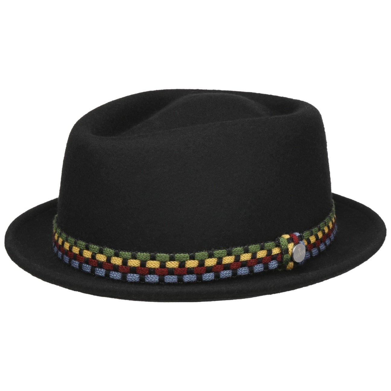 Knit Colour Band Pork Pie Wool Hat by Lierys - JJ Hat Center ®