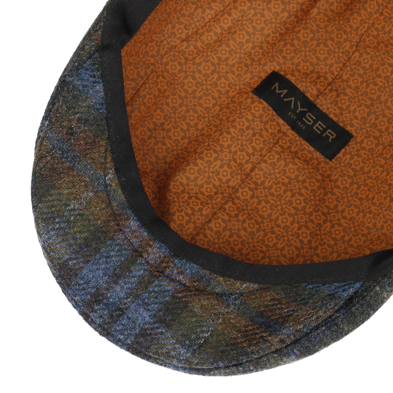 Lennart Check Shetland Flat Cap by Mayser - JJ Hat Center ®