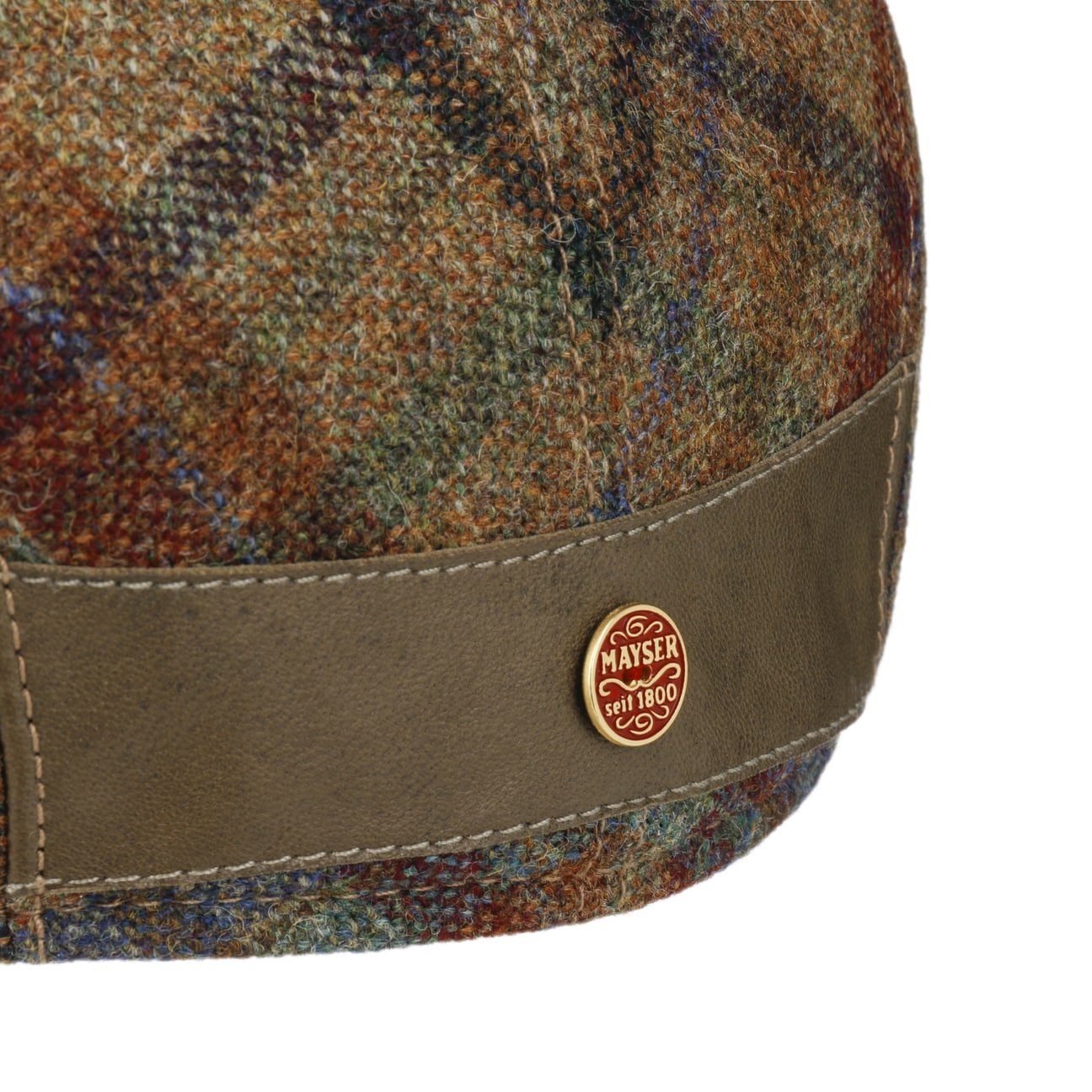 Lennart Check Shetland Flat Cap by Mayser - JJ Hat Center ®