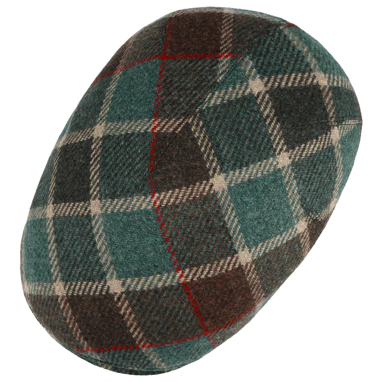 Sidney Big Colour Check Flat Cap by Mayser - JJ Hat Center ®