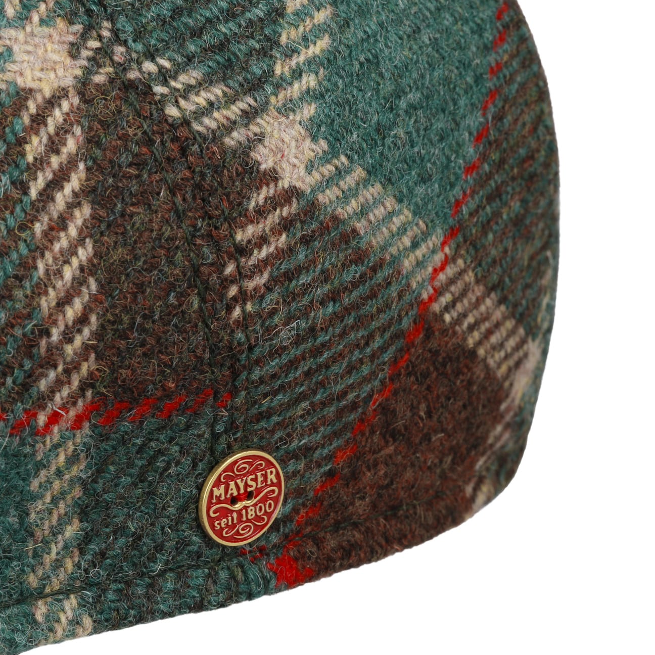 Sidney Big Colour Check Flat Cap by Mayser - JJ Hat Center ®