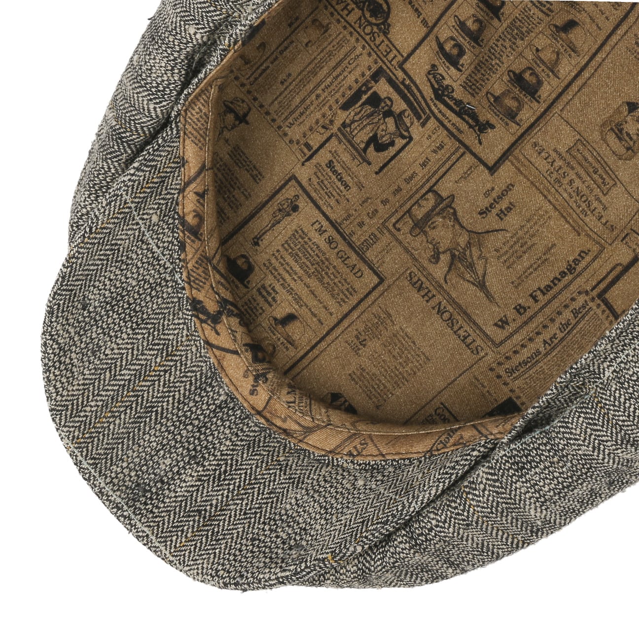Coverton Herringbone Flat Cap by Stetson - JJ Hat Center ®
