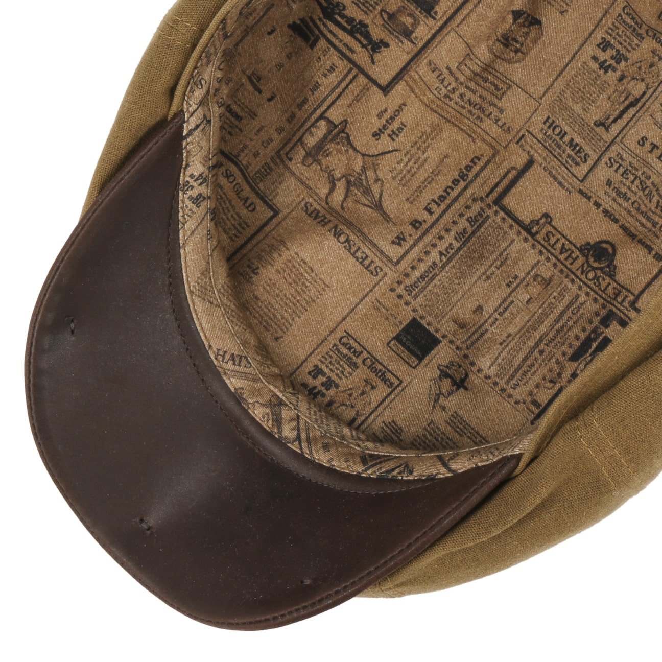 Hatteras Waxed Contrast Flat Cap by Stetson - JJ Hat Center ®
