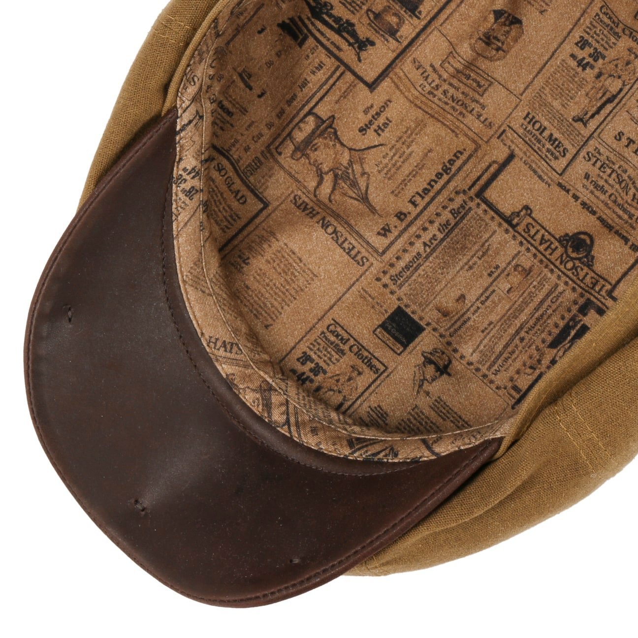 Hatteras Waxed Contrast Flat Cap - JJ Hat Center ®
