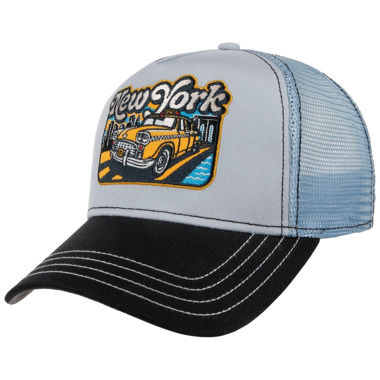 帽子 Johnny Casquette Twill & Indigo 58cm NYC Yellow Cab Trucker Cap