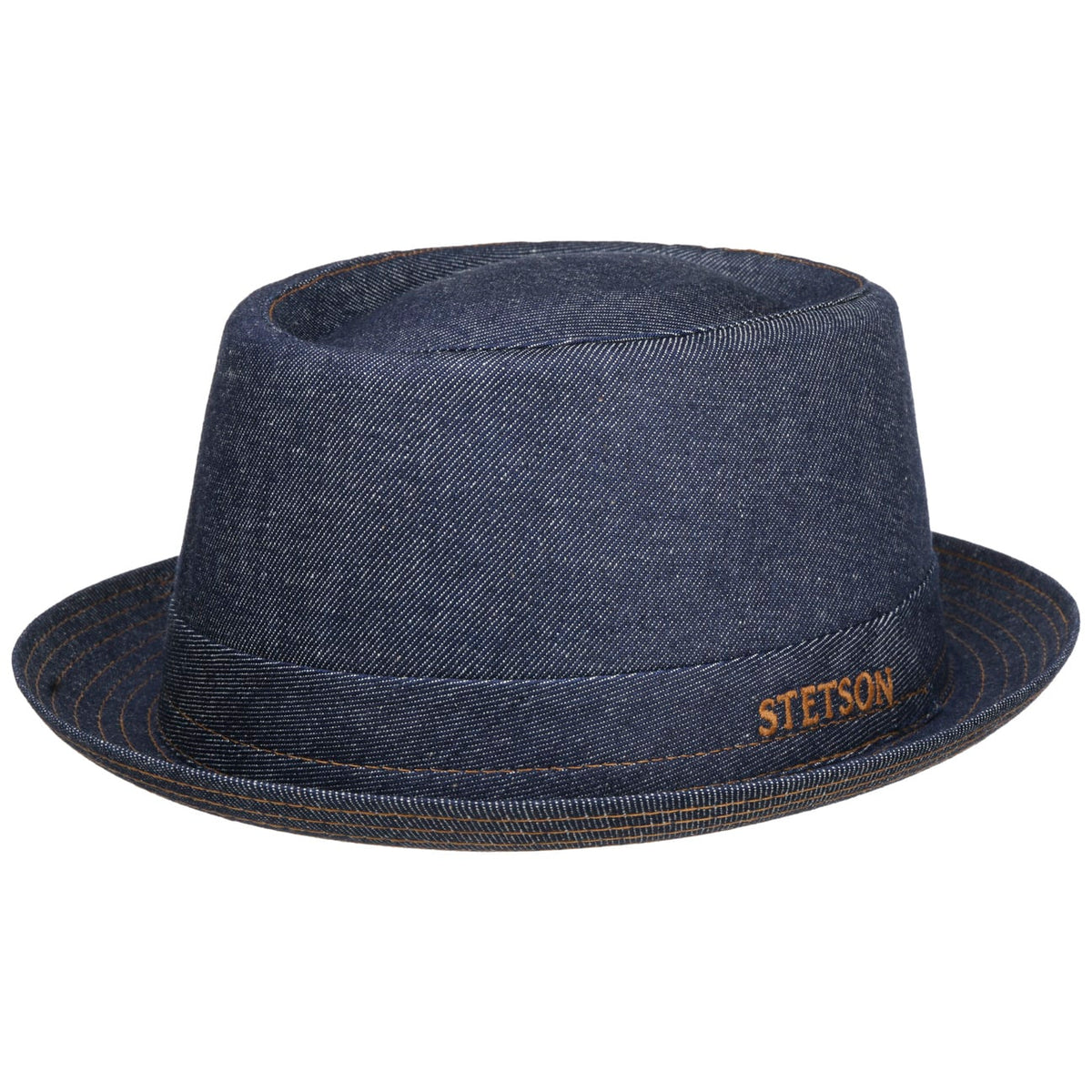 Danvick Denim Pork Pie Hat display picture 2