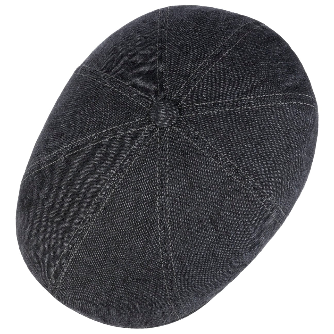 Bricksford 8 Panel Linen Flat Cap by Stetson - JJ Hat Center ®