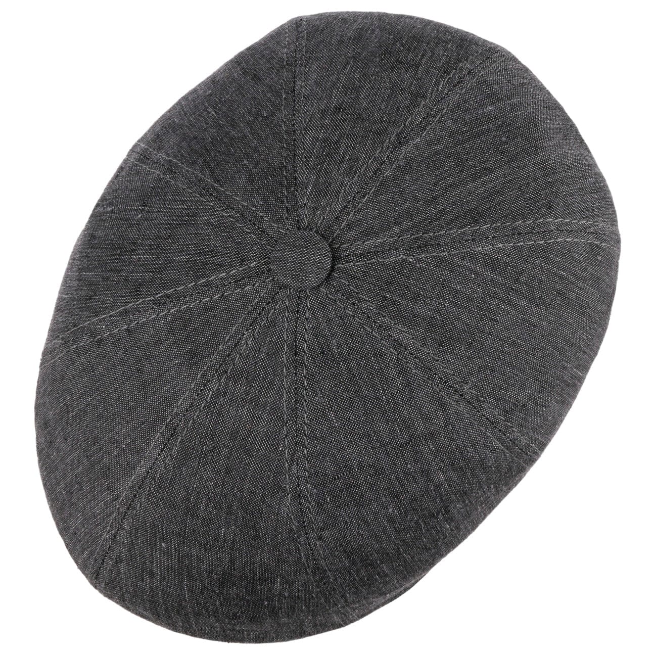 Bricksford 8 Panel Linen Flat Cap by Stetson - JJ Hat Center ®