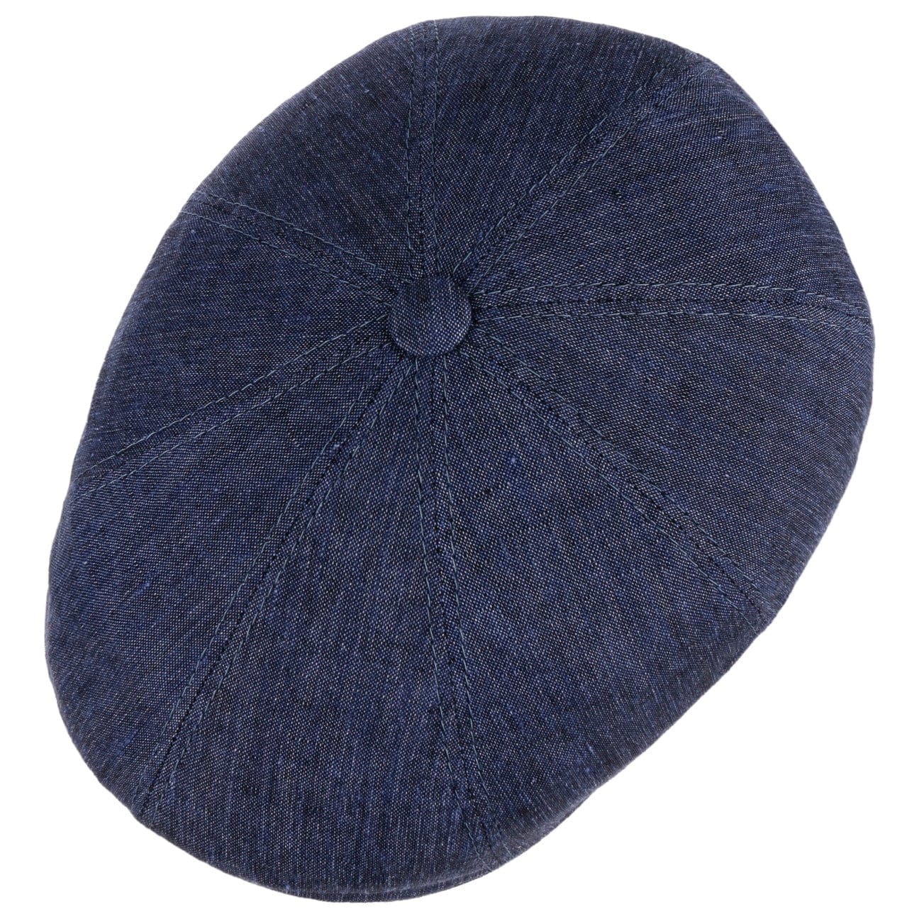 Bricksford 8 Panel Linen Flat Cap by Stetson - JJ Hat Center ®