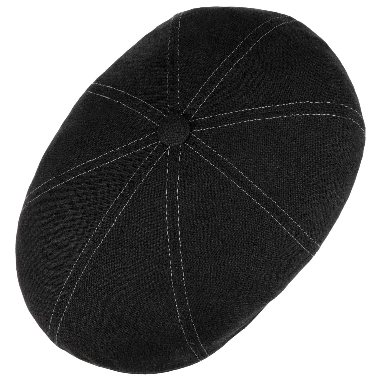 Bricksford 8 Panel Linen Flat Cap by Stetson - JJ Hat Center ®