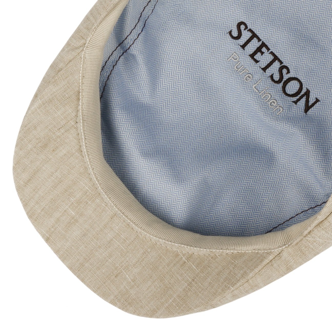 Bricksford 8 Panel Linen Flat Cap by Stetson - JJ Hat Center ®