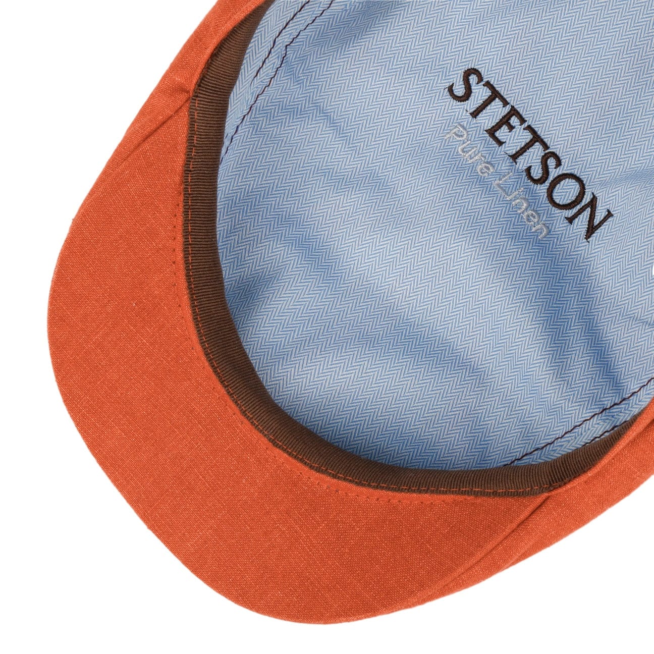 Bricksford 8 Panel Linen Flat Cap by Stetson - JJ Hat Center ®