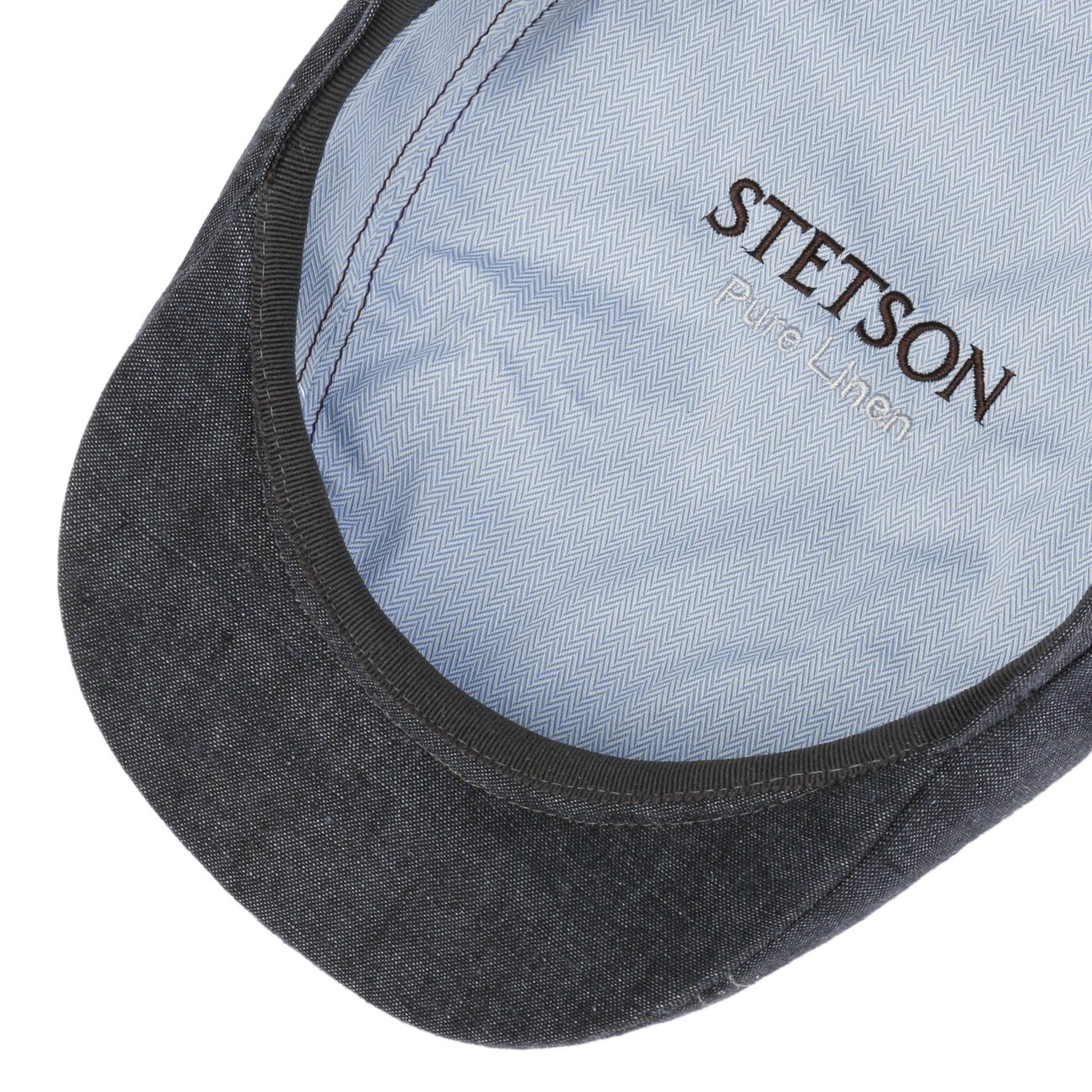 Bricksford 8 Panel Linen Flat Cap by Stetson - JJ Hat Center ®