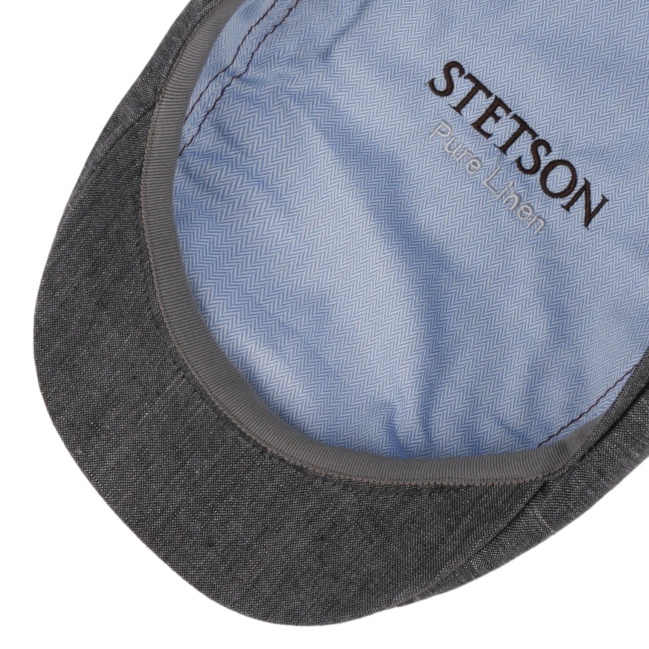 Bricksford 8 Panel Linen Flat Cap by Stetson - JJ Hat Center ®
