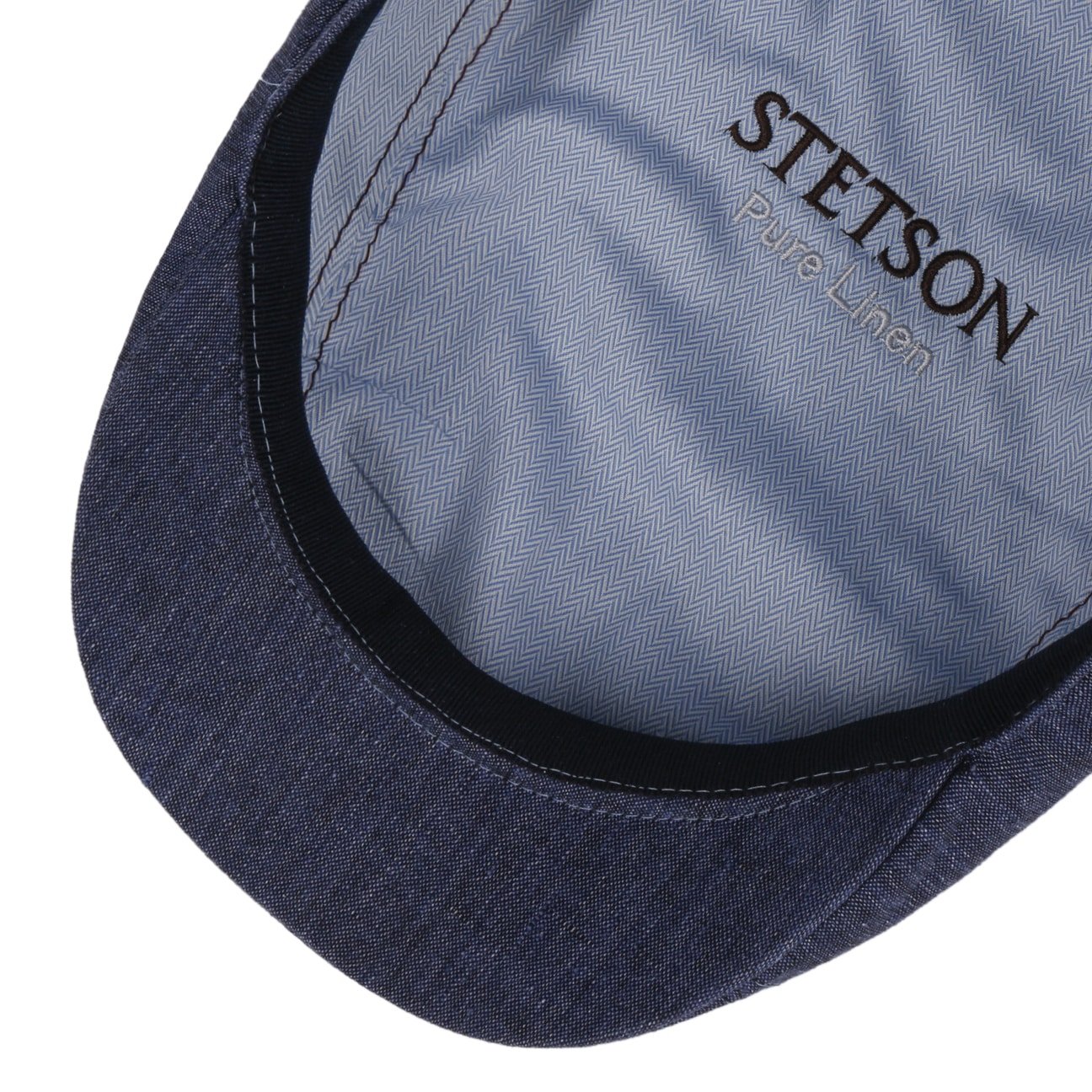 Bricksford 8 Panel Linen Flat Cap by Stetson - JJ Hat Center ®