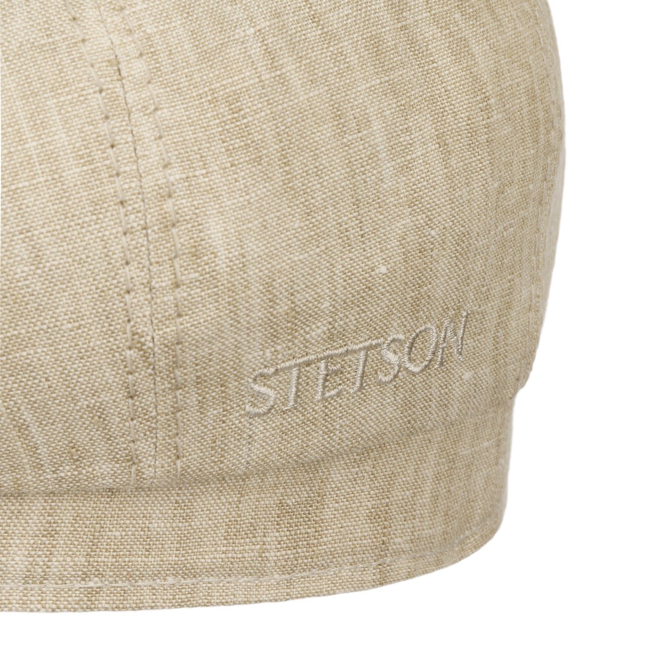 Bricksford 8 Panel Linen Flat Cap by Stetson - JJ Hat Center ®