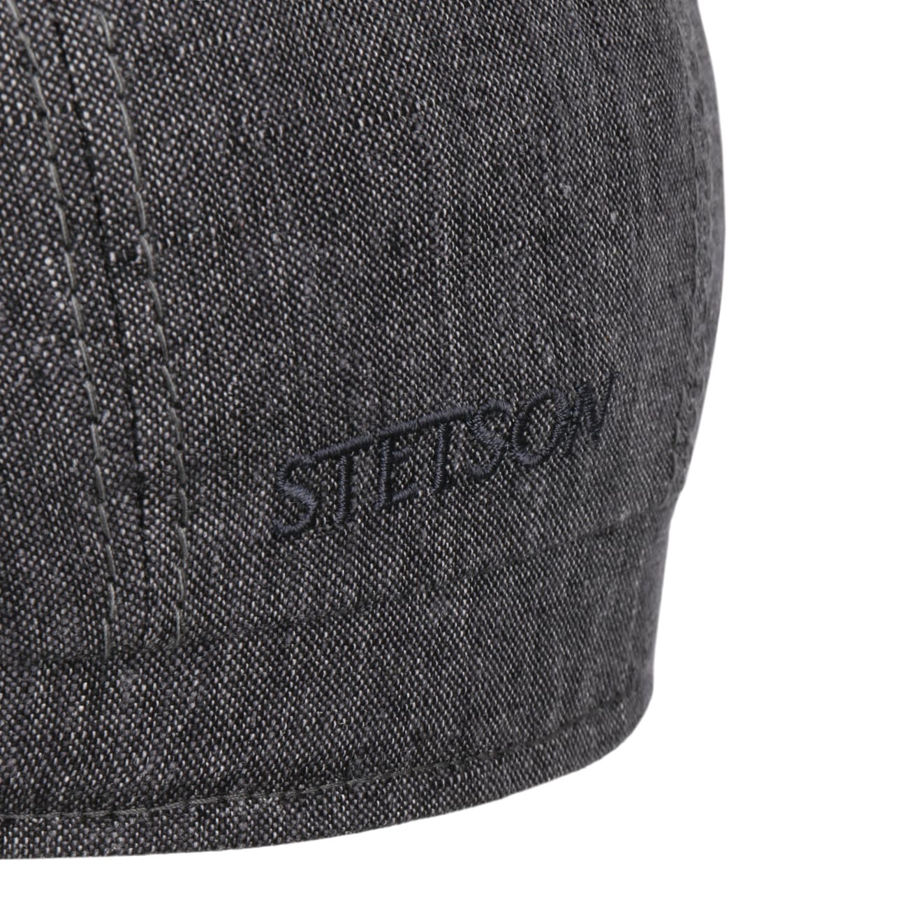Bricksford 8 Panel Linen Flat Cap by Stetson - JJ Hat Center ®