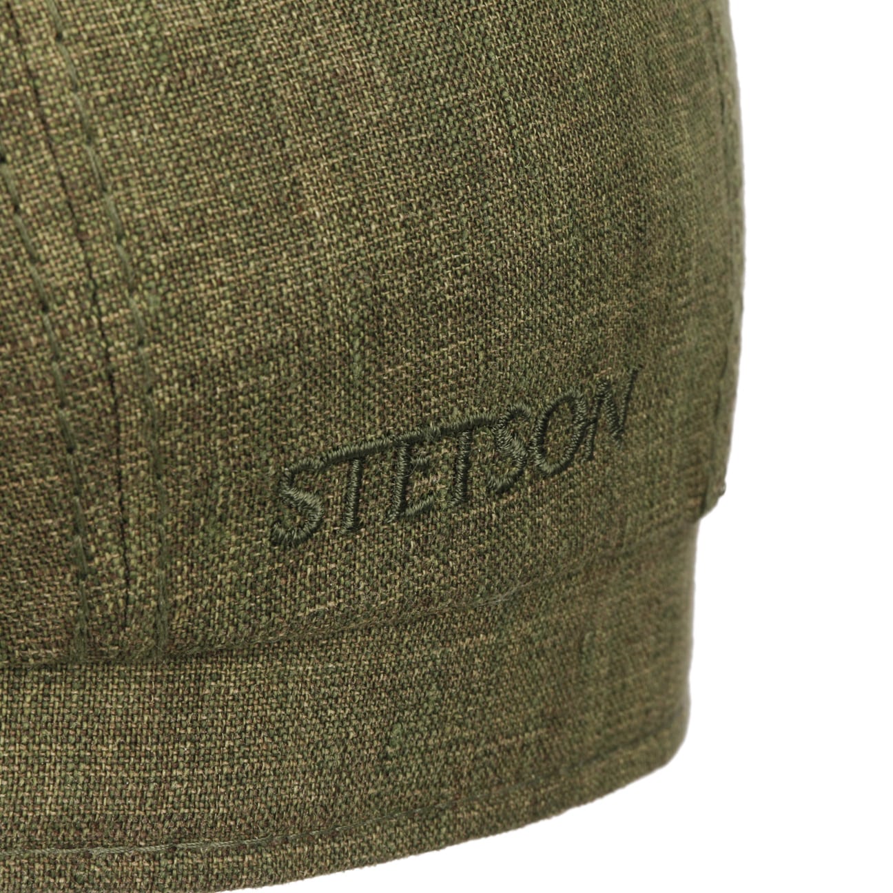 Bricksford 8 Panel Linen Flat Cap by Stetson - JJ Hat Center ®