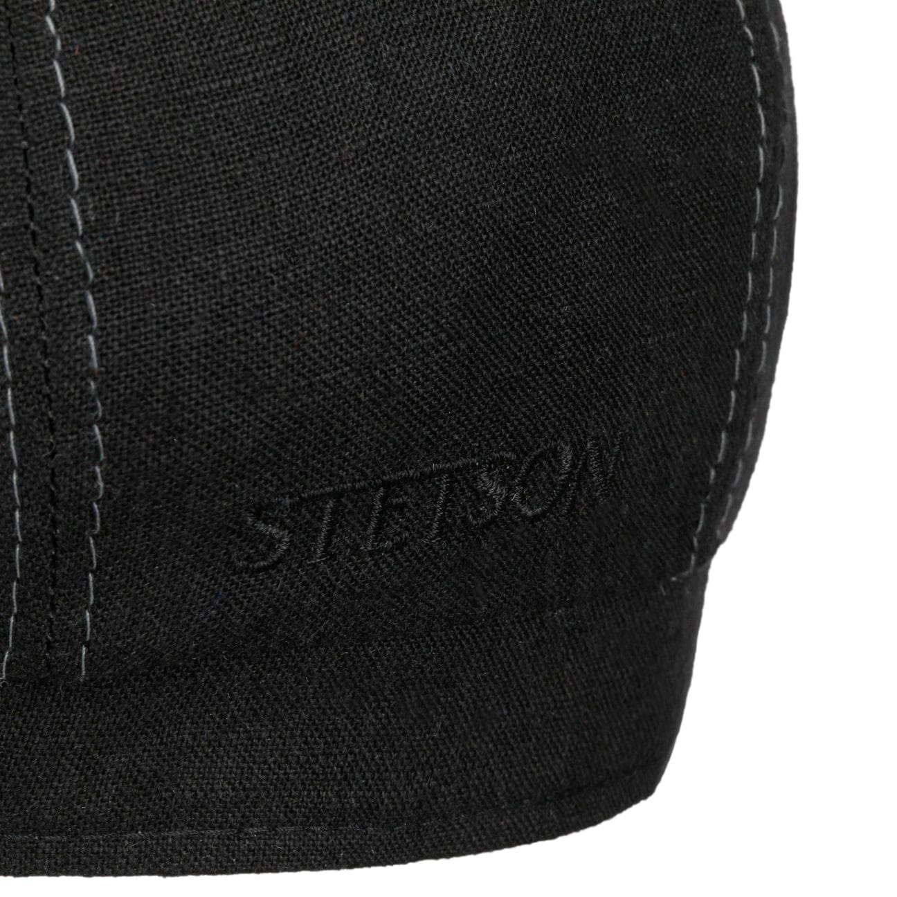 Bricksford 8 Panel Linen Flat Cap by Stetson - JJ Hat Center ®