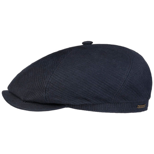 6 Panel Structure Linen News Boy Cap