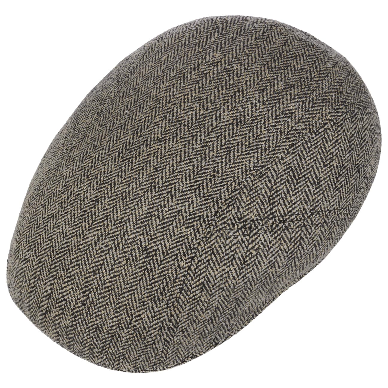 Herringbone UV Silk Driver Flat Cap by Stetson - JJ Hat Center ®