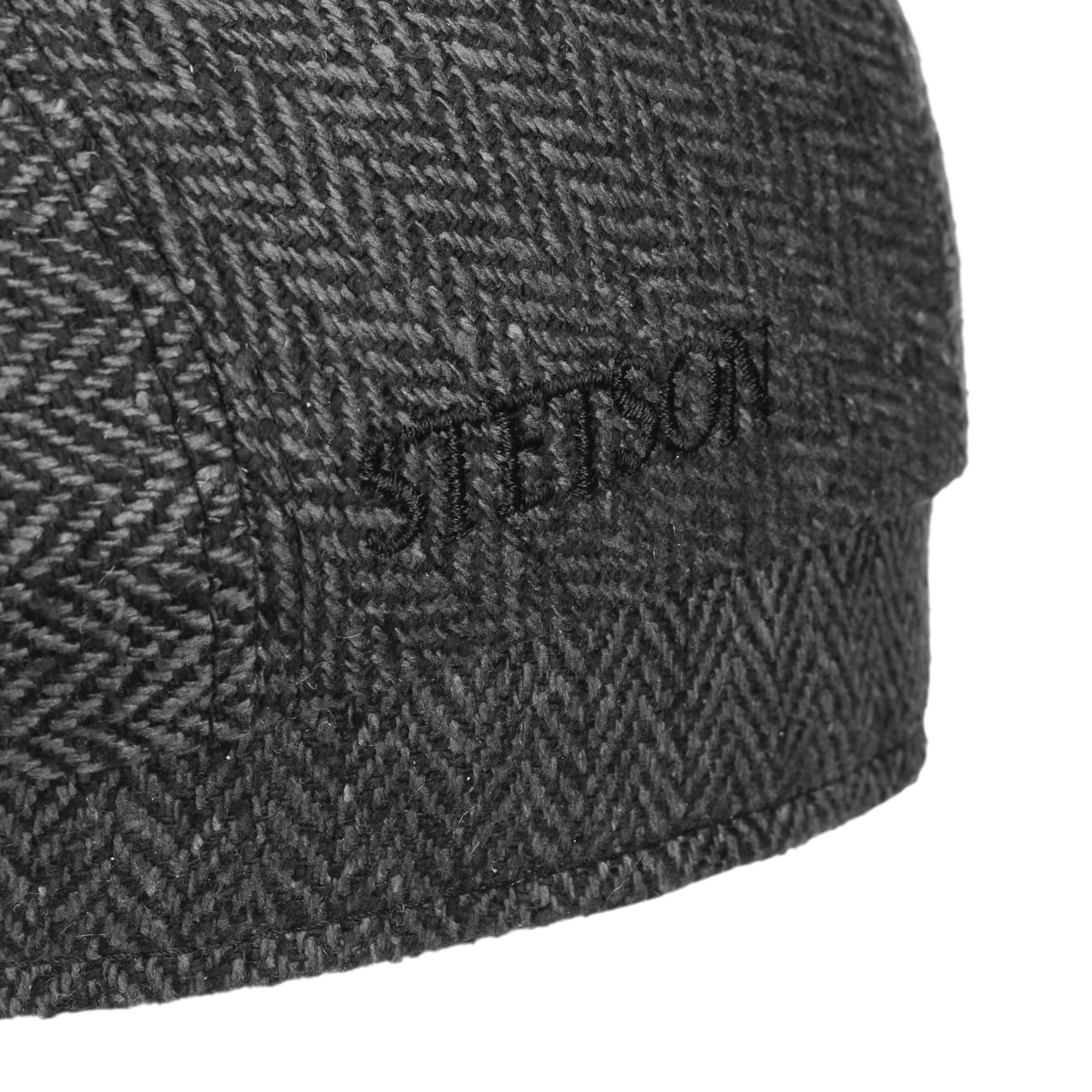 Herringbone UV Silk Driver Flat Cap by Stetson - JJ Hat Center ®