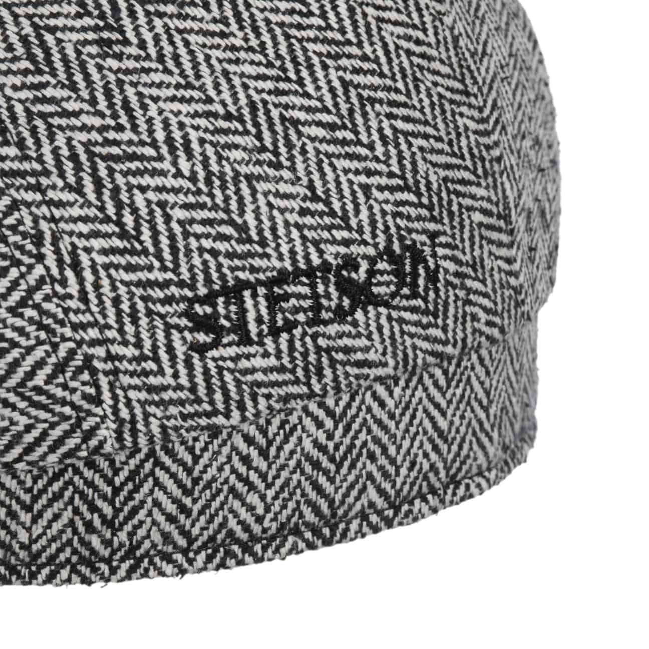 Herringbone UV Silk Driver Flat Cap by Stetson - JJ Hat Center ®
