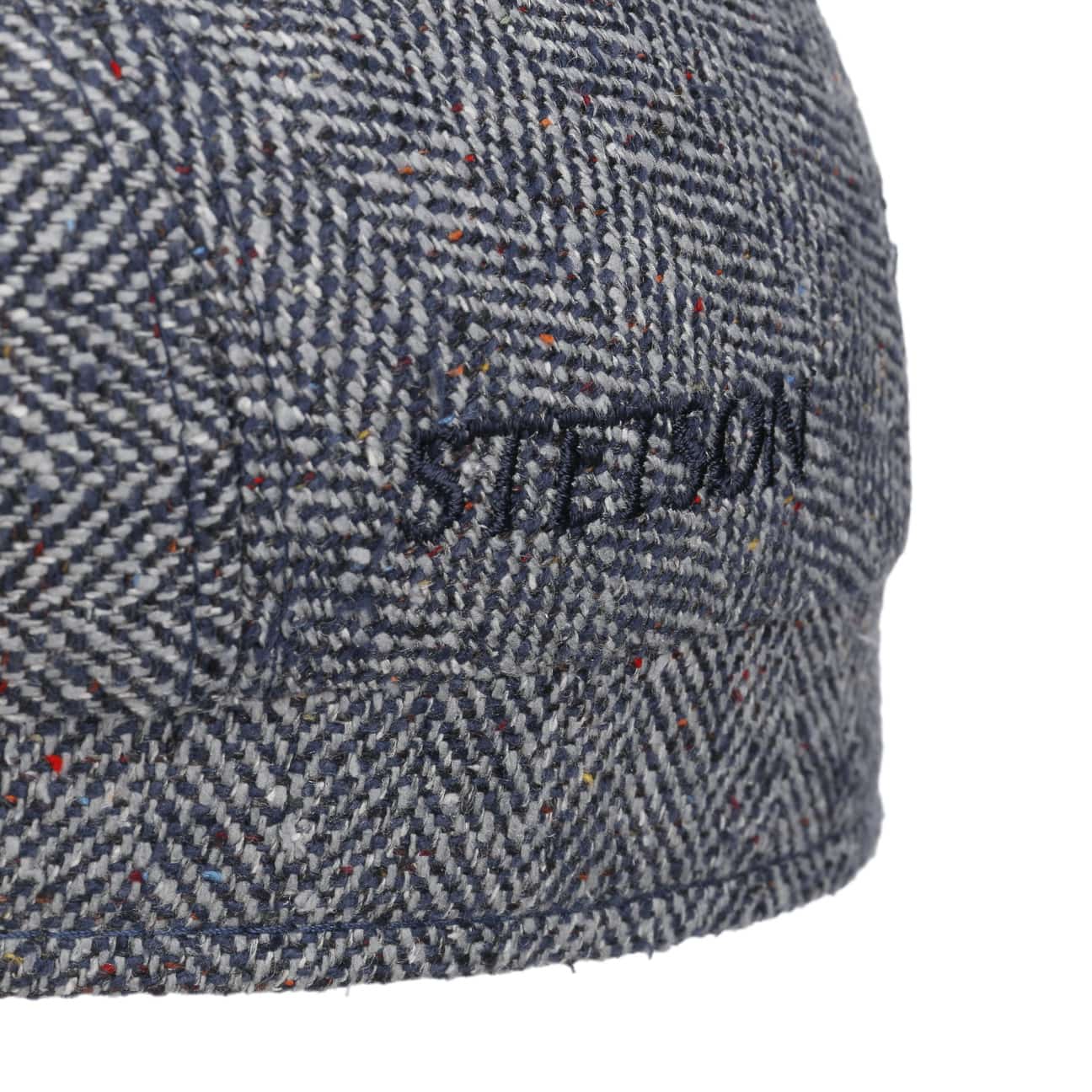 Herringbone UV Silk Driver Flat Cap by Stetson - JJ Hat Center ®