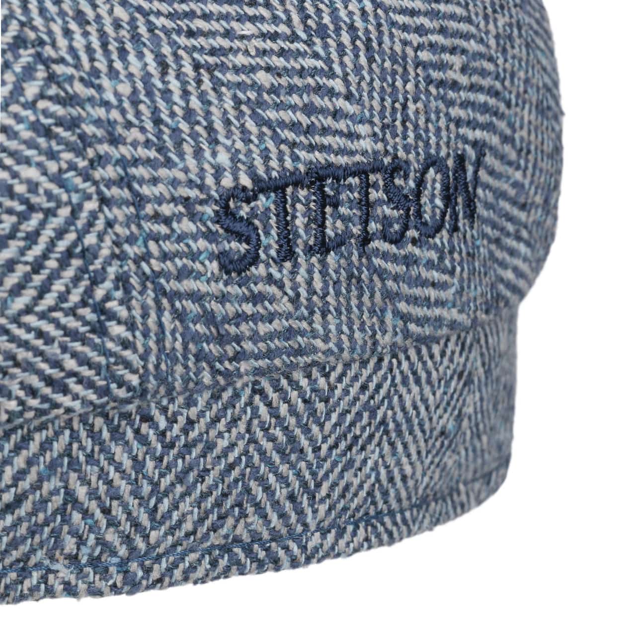 Herringbone UV Silk Driver Flat Cap by Stetson - JJ Hat Center ®